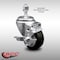 Service Caster 3 Inch SS Black Polyurethane Swivel 12mm Threaded Stem Caster with Brake SCC SCC-SSTS20S314-PPUB-BLK-TLB-M1215 - alternate 4